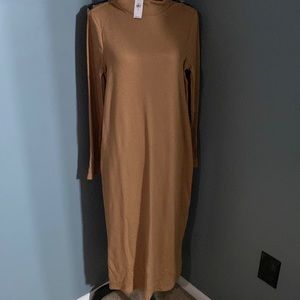 Gap Ribbed Mockneck Bodycon Knit Dress